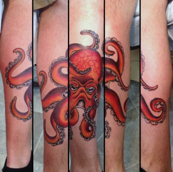 tatuaje tradicional pulpo para hombre 20