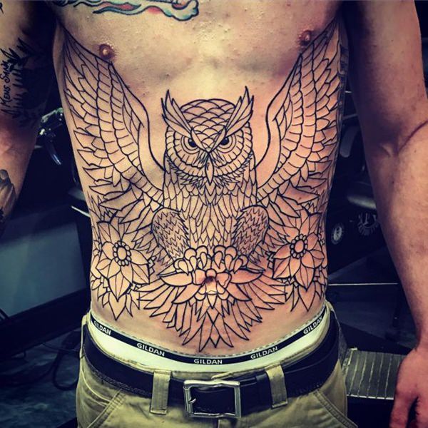 tatuaje abdomen barriga 155