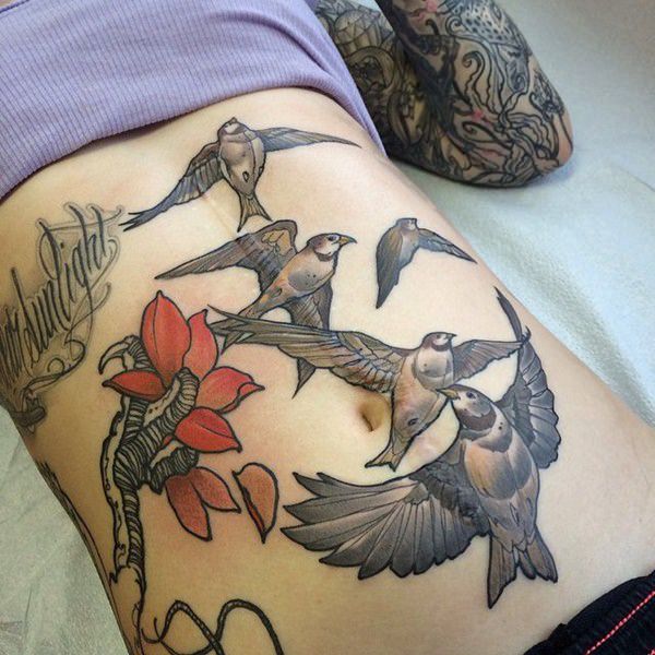 tatuaje abdomen barriga 51