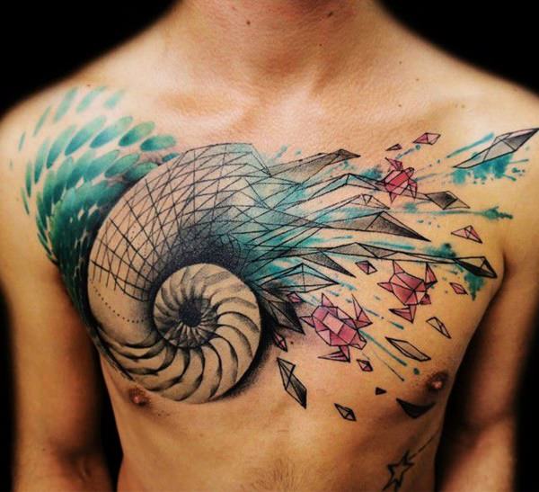 Tatuajes coloridos : 90 diseños explosivos para hombre