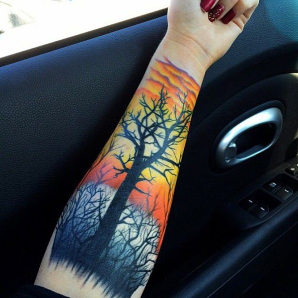 Galería: 55 Tatuajes de árboles frondosos