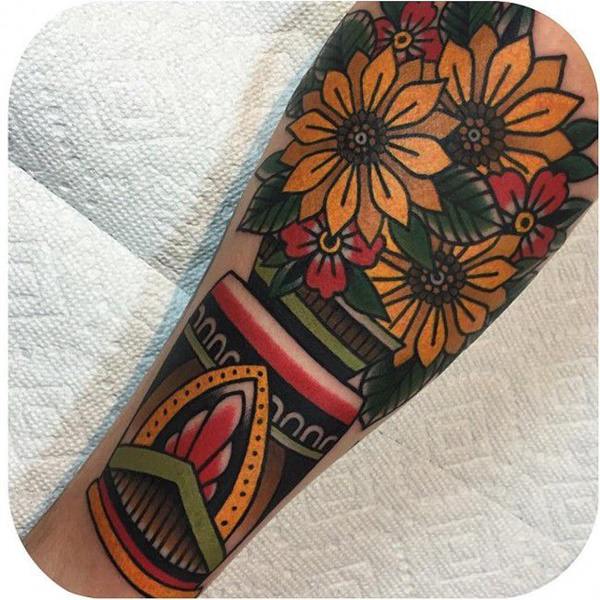 tatuaje girasol 298