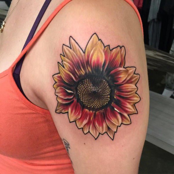 tatuaje girasol 428