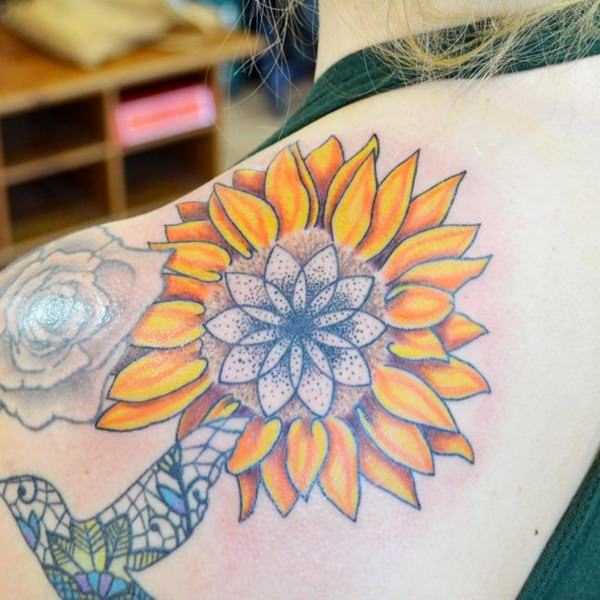 tatuaje girasol 649