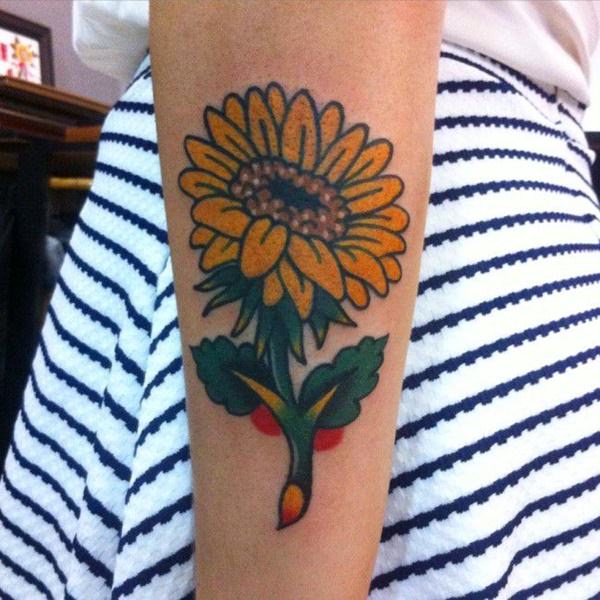 tatuaje girasol 688