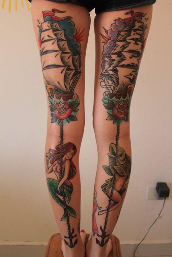 88 Tatuajes en el gemelo (pantorrilla) o la pierna