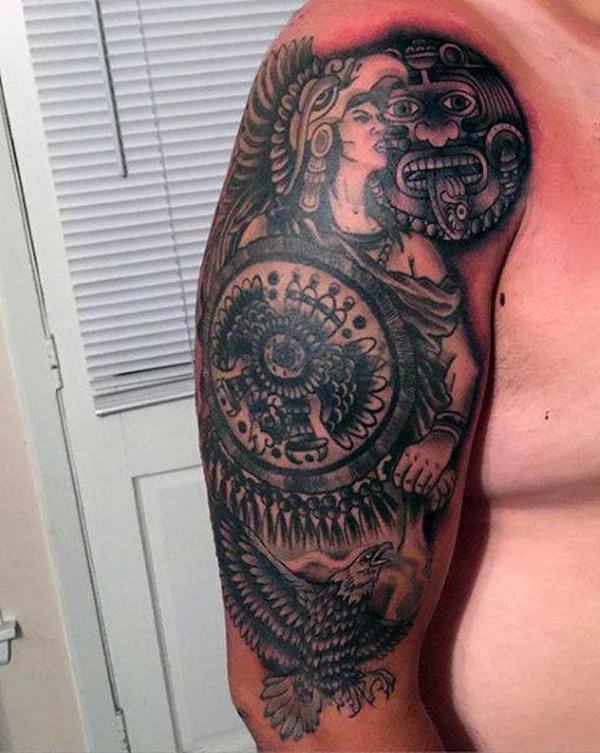 tatuaje azteca 134
