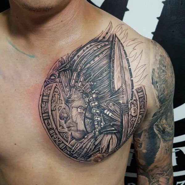 tatuaje azteca 153