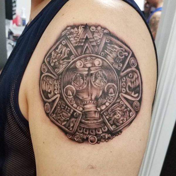 tatuaje azteca 155