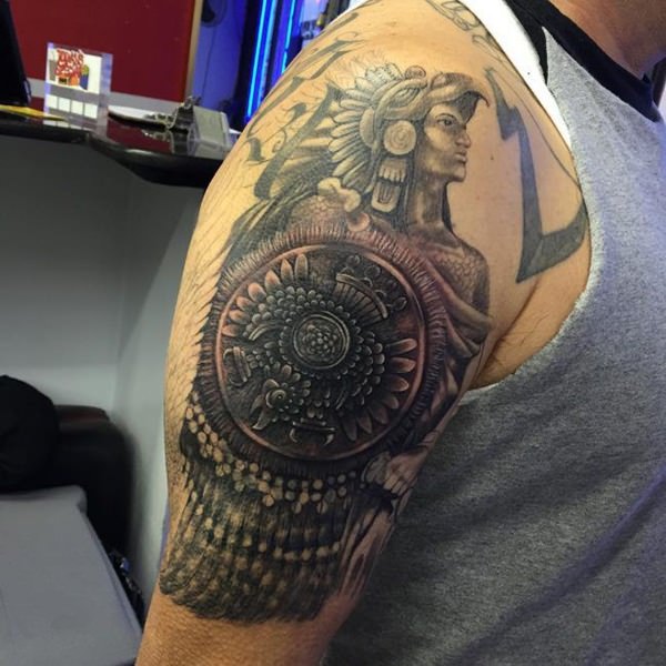 tatuaje azteca 160
