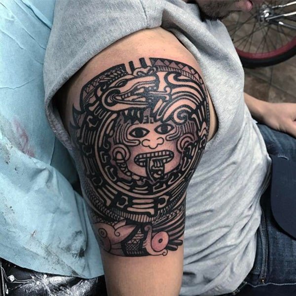tatuaje azteca 166