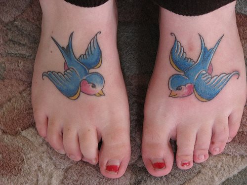 20 tatuajes pie