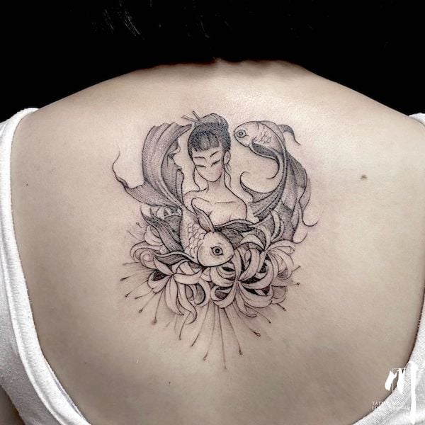 tatuaje para un piscis 53