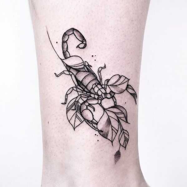 tatuaje para un escorpio 34