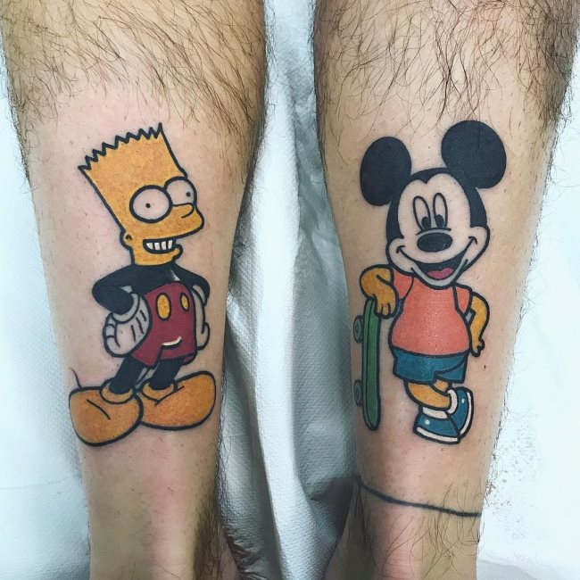 tatuaje bart simpsons 222