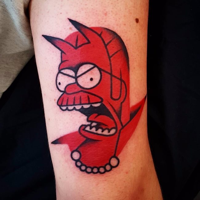 tatuaje bart simpsons 256