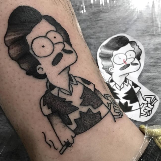 tatuaje bart simpsons 264