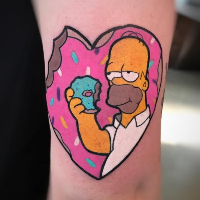 tatuaje bart simpsons 36