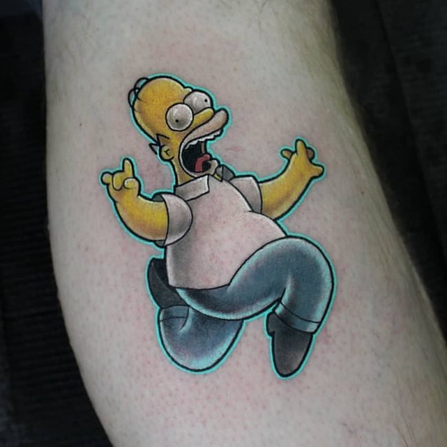 tatuaje bart simpsons 50