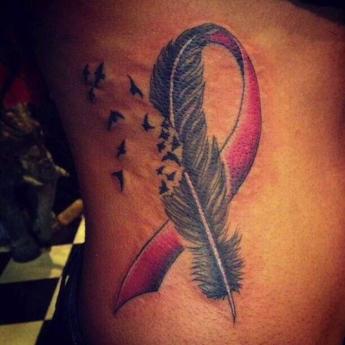 tatuaje lazo cancer 122