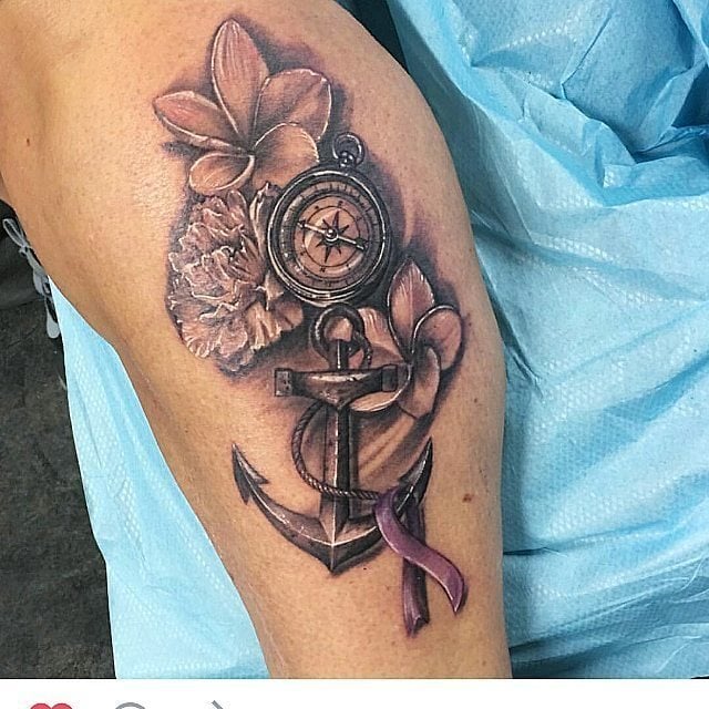 tatuaje lazo cancer 178