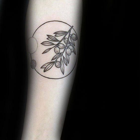 tatuaje rama olivo 106