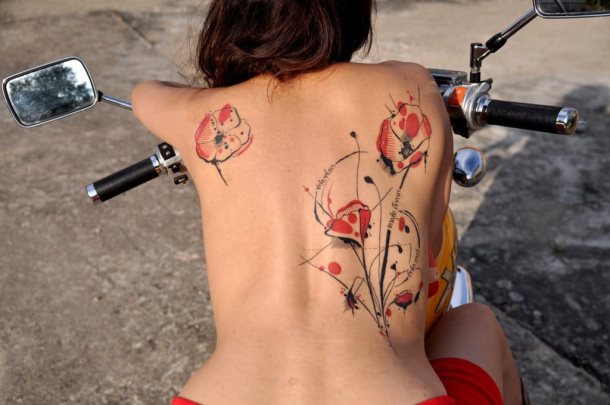 tatuaje amapolas 37
