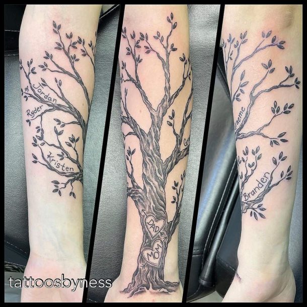 tatuaje arbol genealogico 14