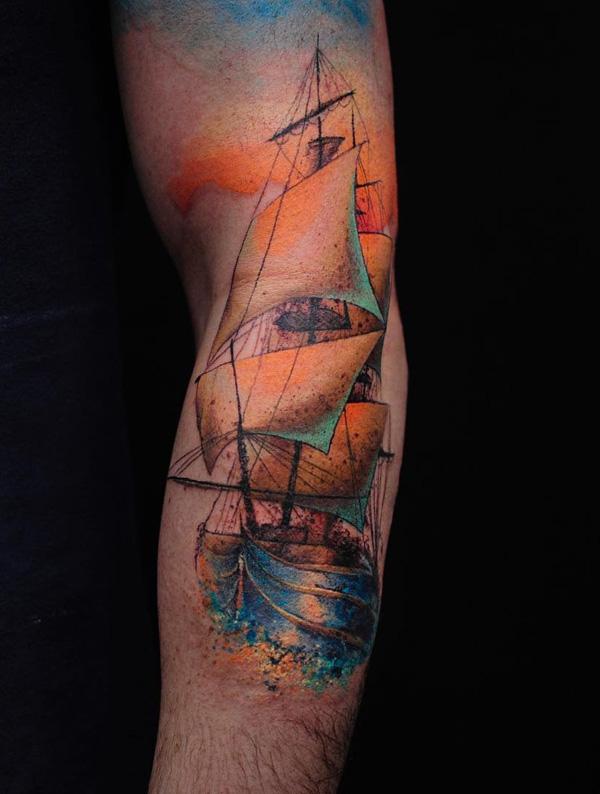 tatuaje barco navio 100