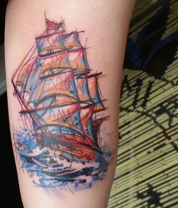 tatuaje barco navio 101