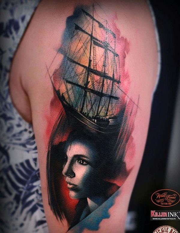 tatuaje barco navio 103