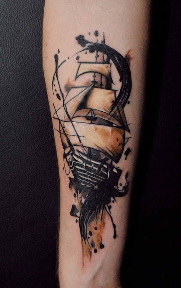 tatuaje barco navio 19