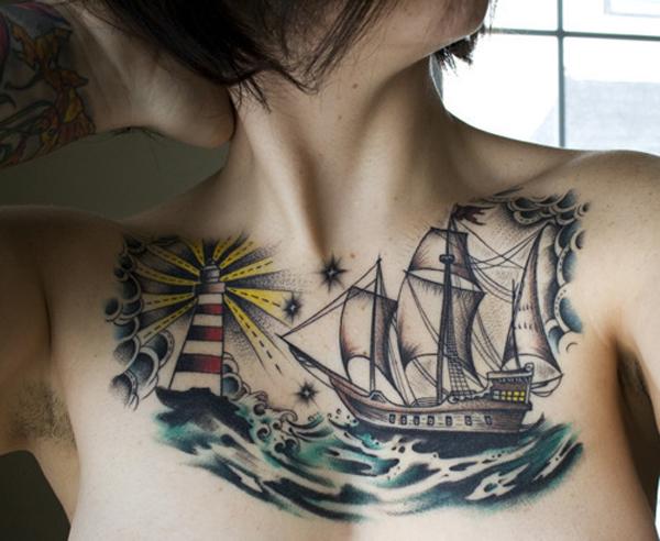 tatuaje barco navio 22