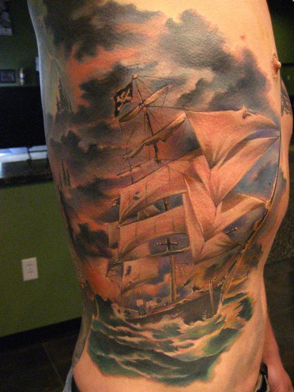 tatuaje barco navio 23