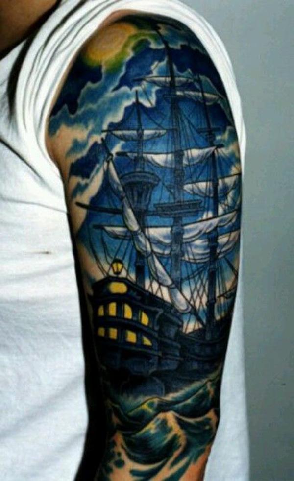 tatuaje barco navio 24