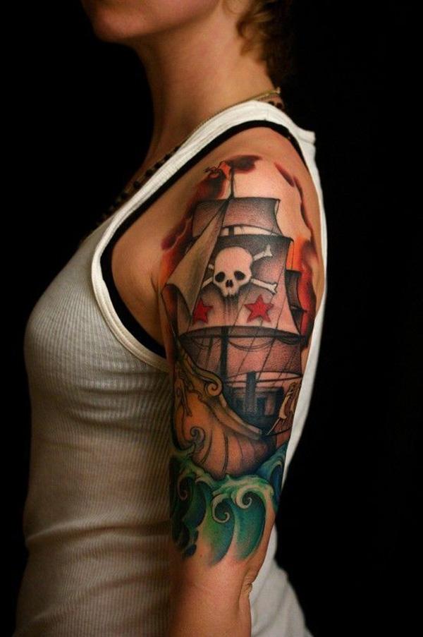 tatuaje barco navio 25