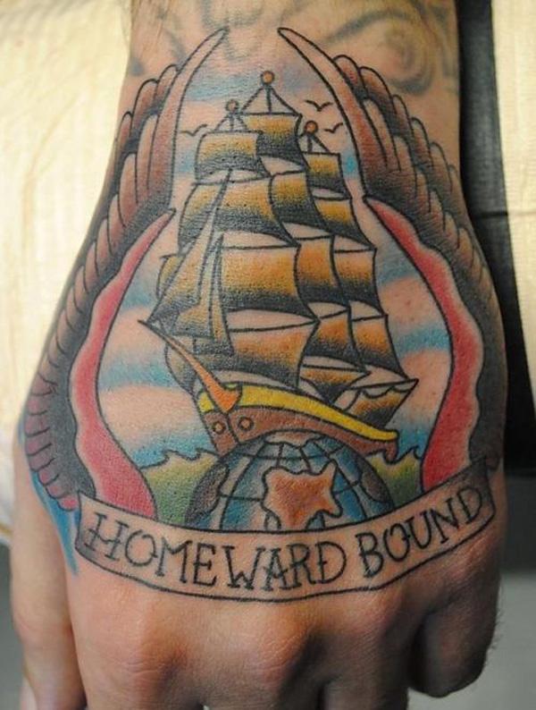 tatuaje barco navio 26