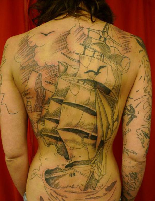 tatuaje barco navio 28