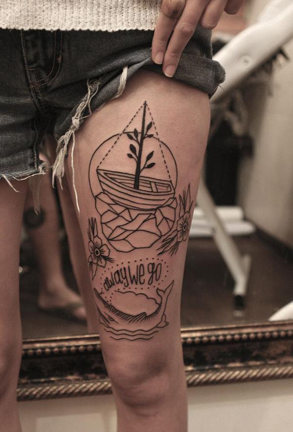 tatuaje barco navio 33