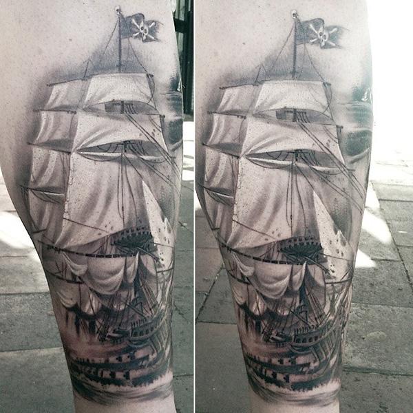 tatuaje barco navio 48