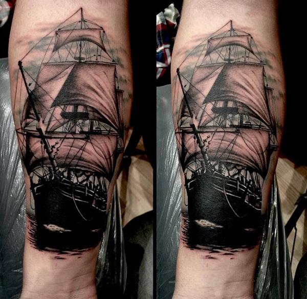 tatuaje barco navio 51