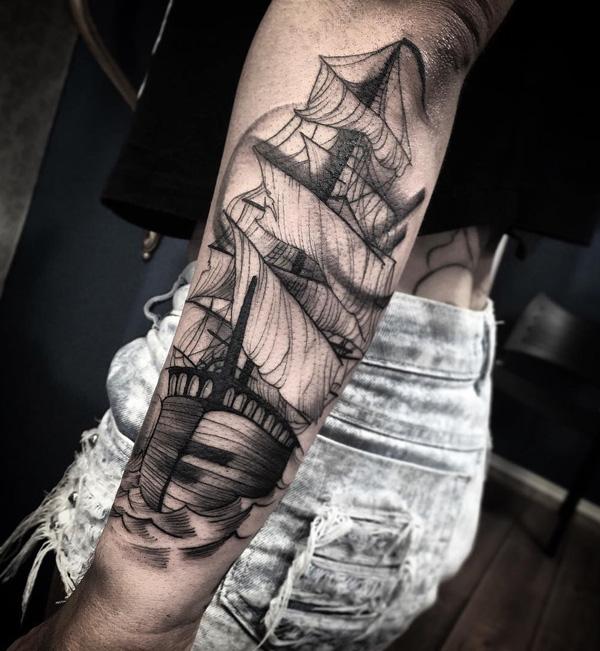 tatuaje barco navio 52
