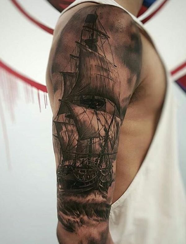 tatuaje barco navio 54