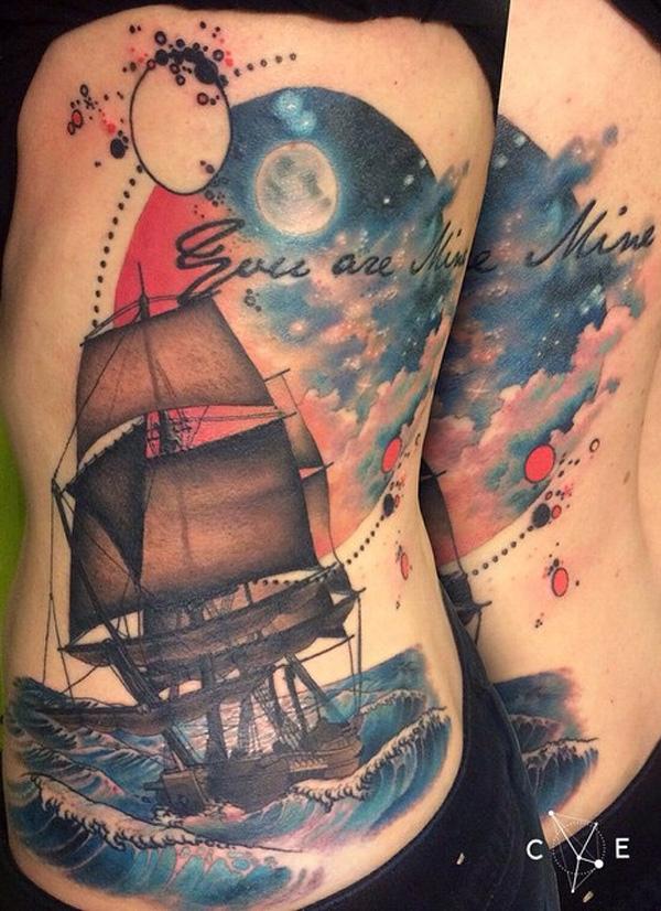 tatuaje barco navio 56