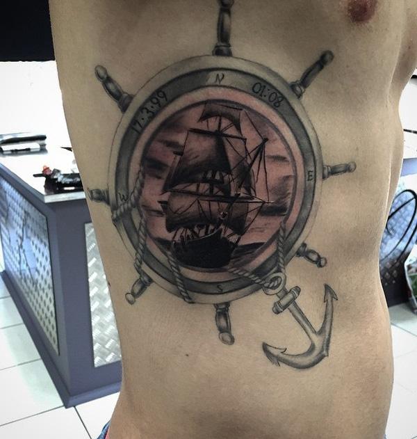 tatuaje barco navio 57