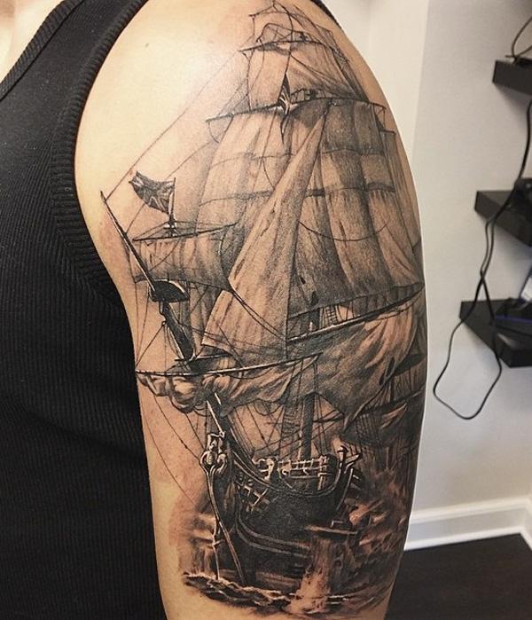 tatuaje barco navio 61