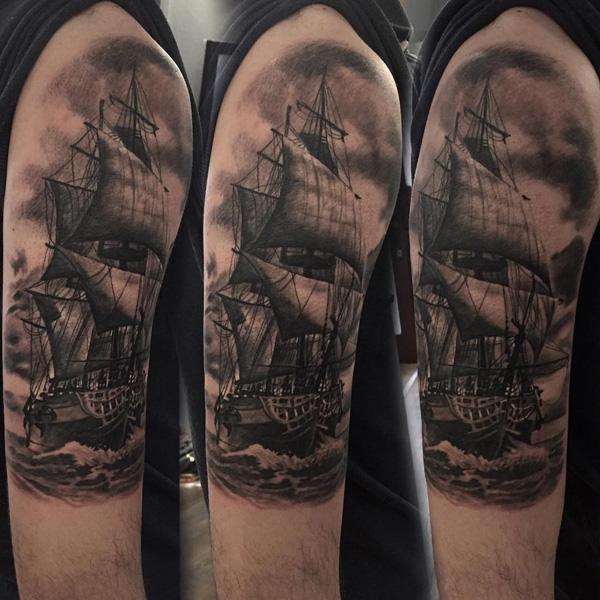 tatuaje barco navio 68
