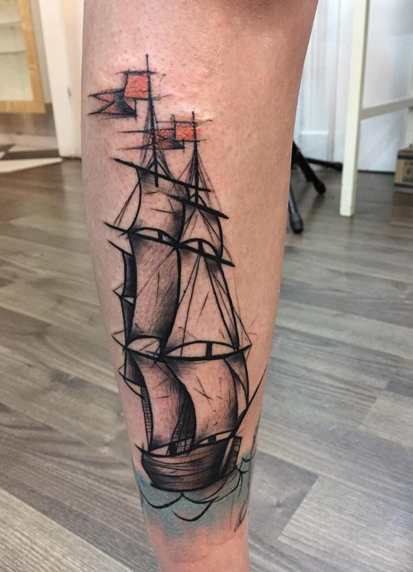 tatuaje barco navio 71