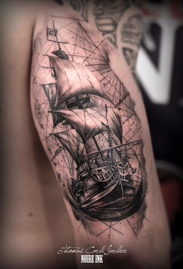 tatuaje barco navio 72