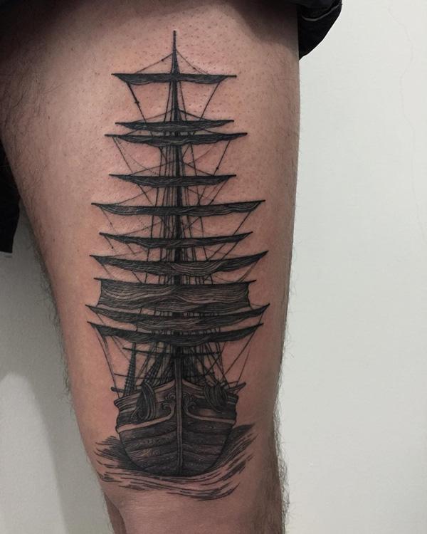 tatuaje barco navio 85